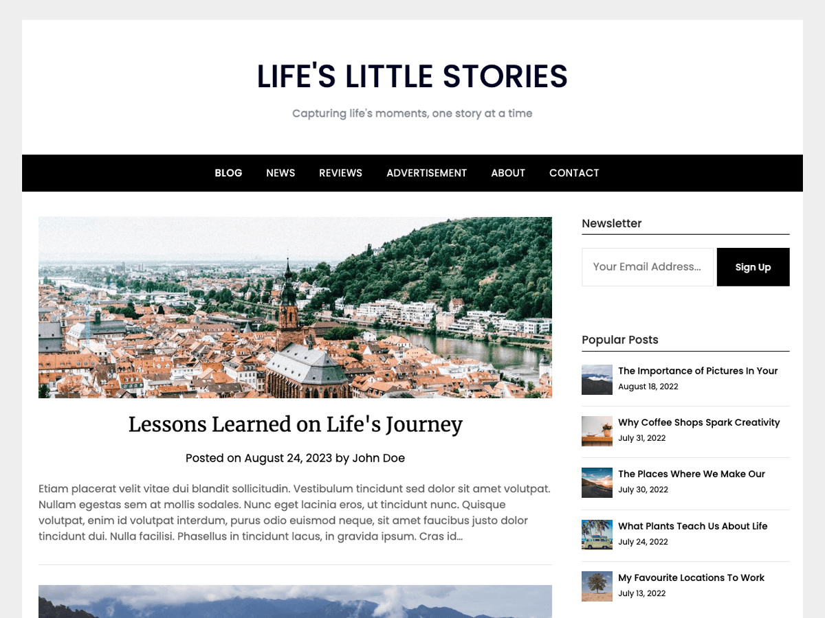 Responsive Blog Era theme screenshot