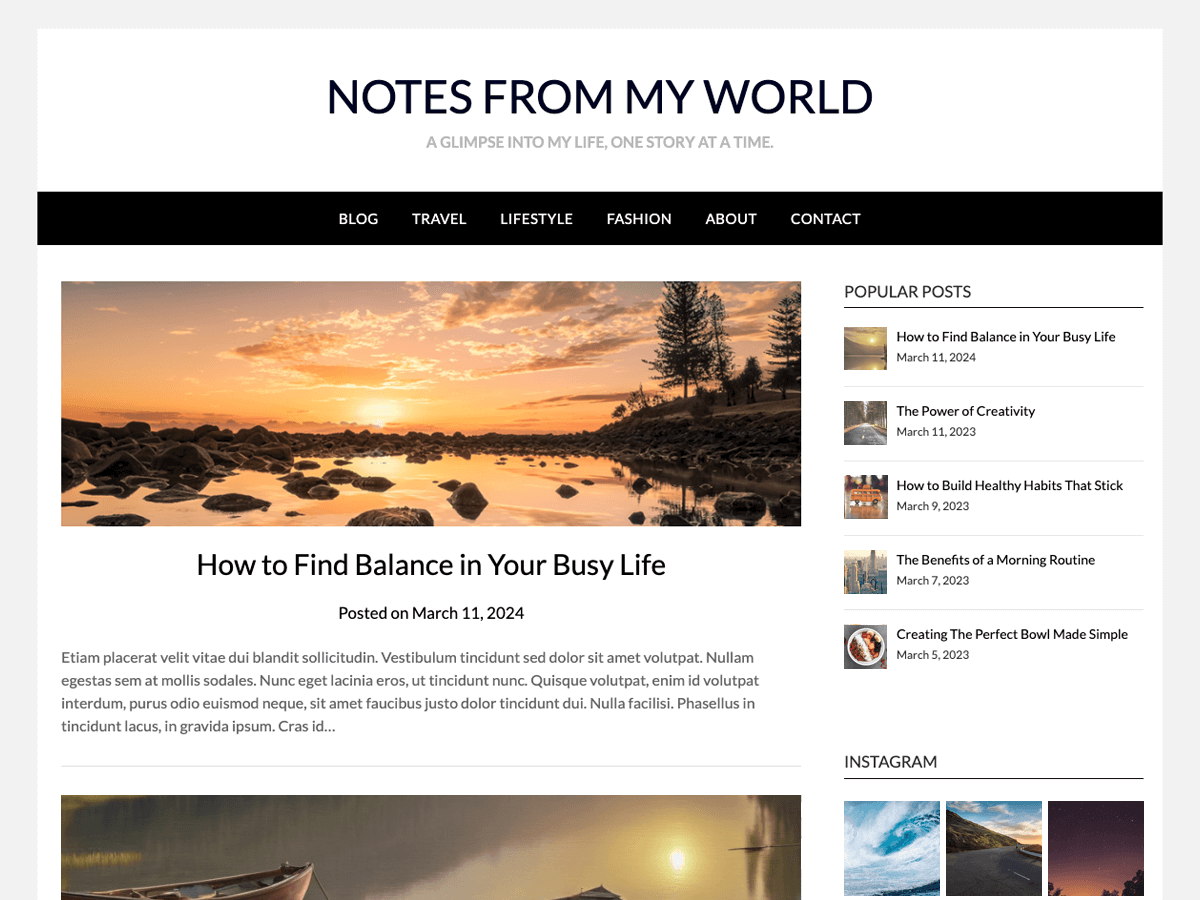 Responsive Blog Kit theme screenshot