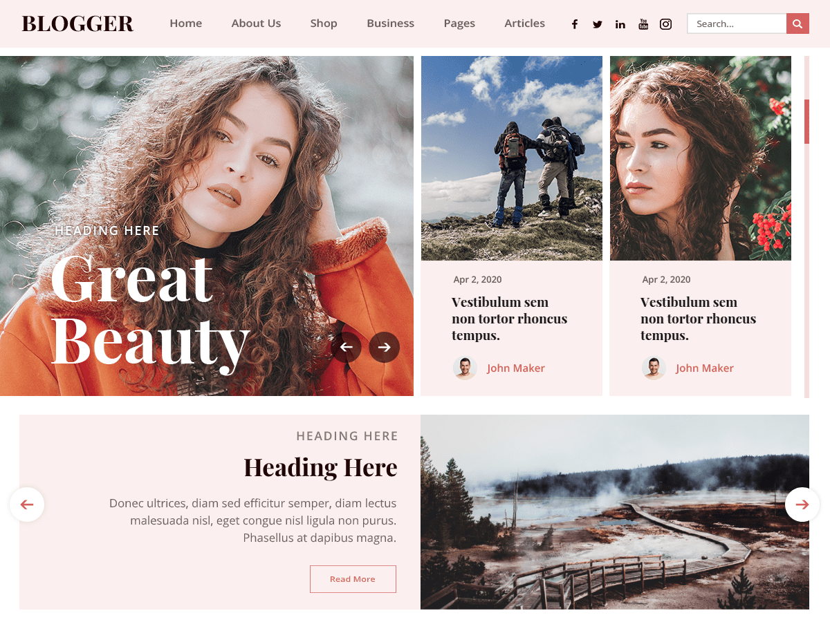 Responsive Blogger theme screenshot