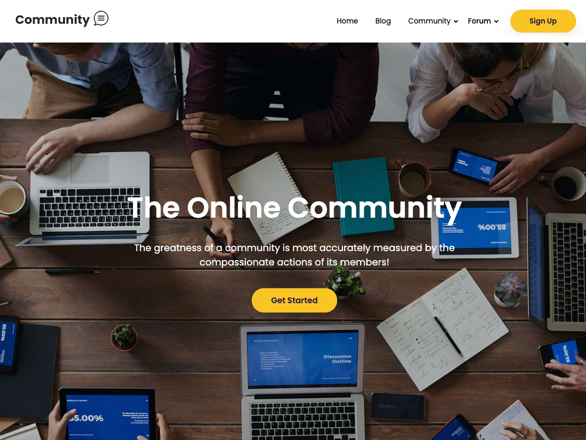 Responsive Community theme screenshot