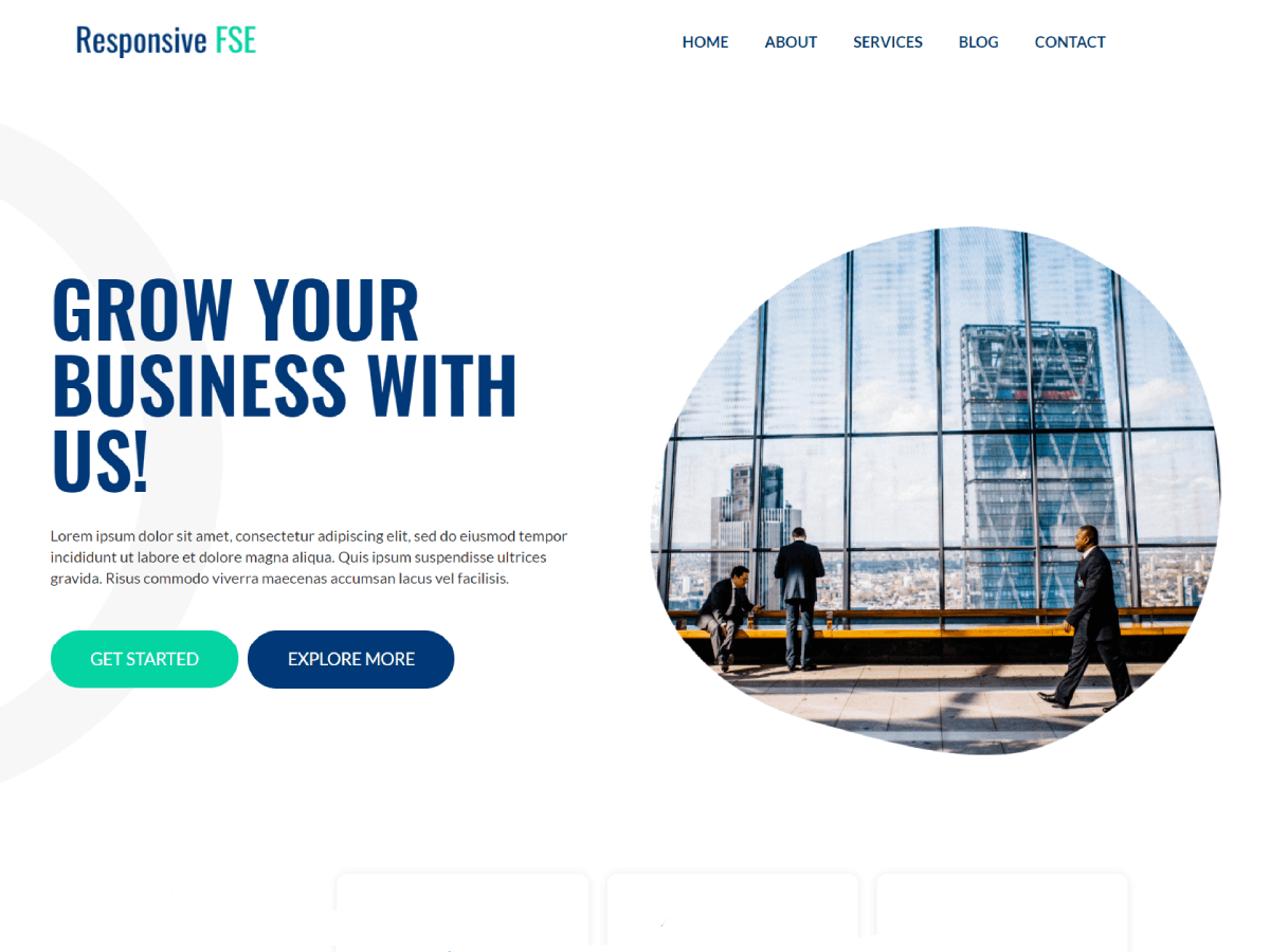 Responsive FSE theme screenshot