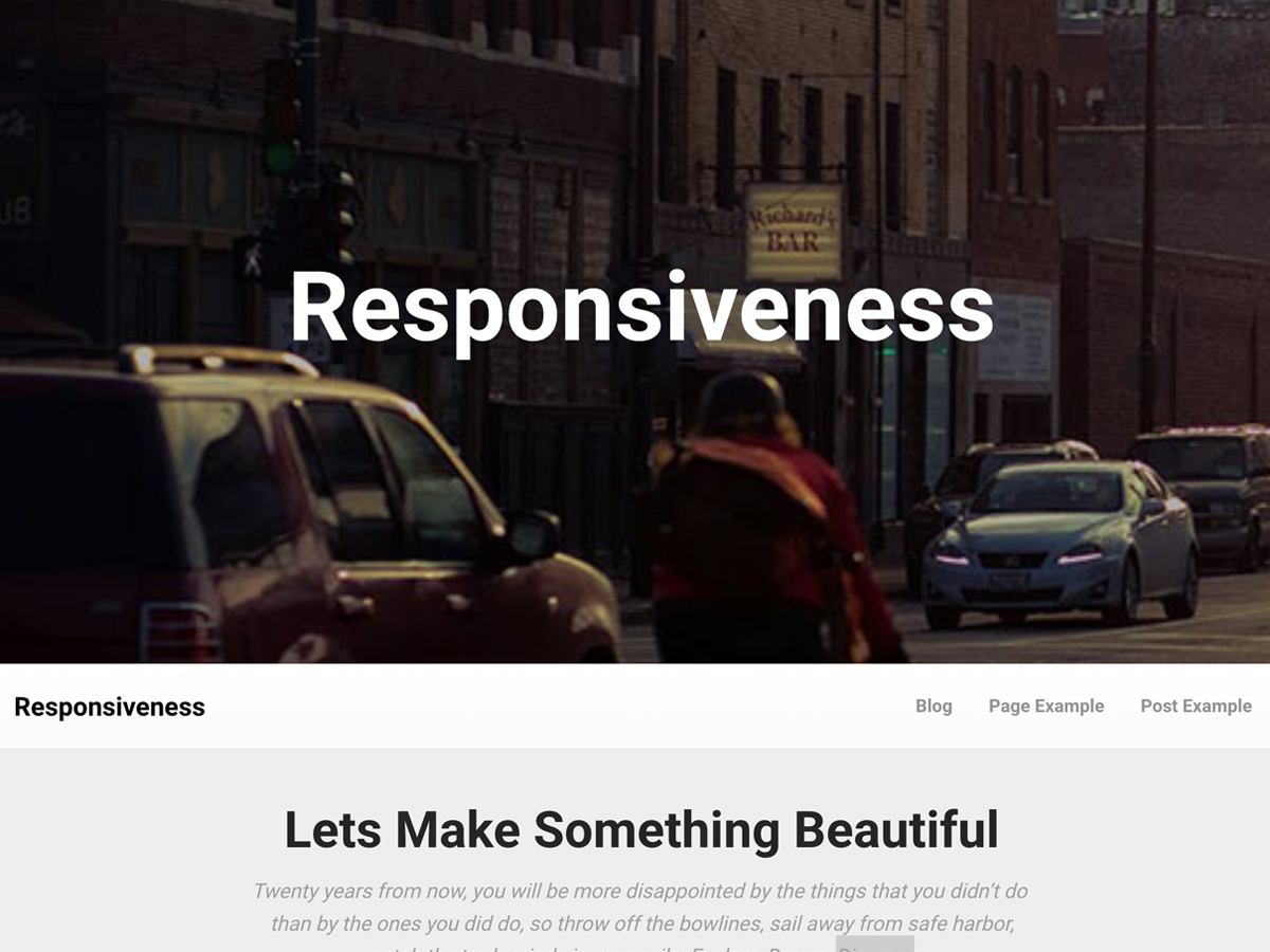 Responsiveness theme screenshot