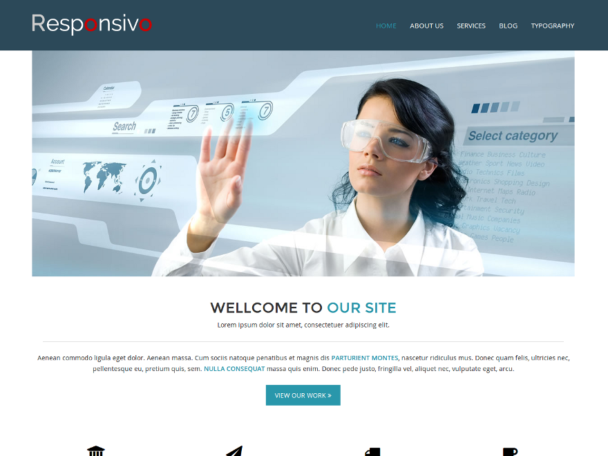 Responsivo theme screenshot
