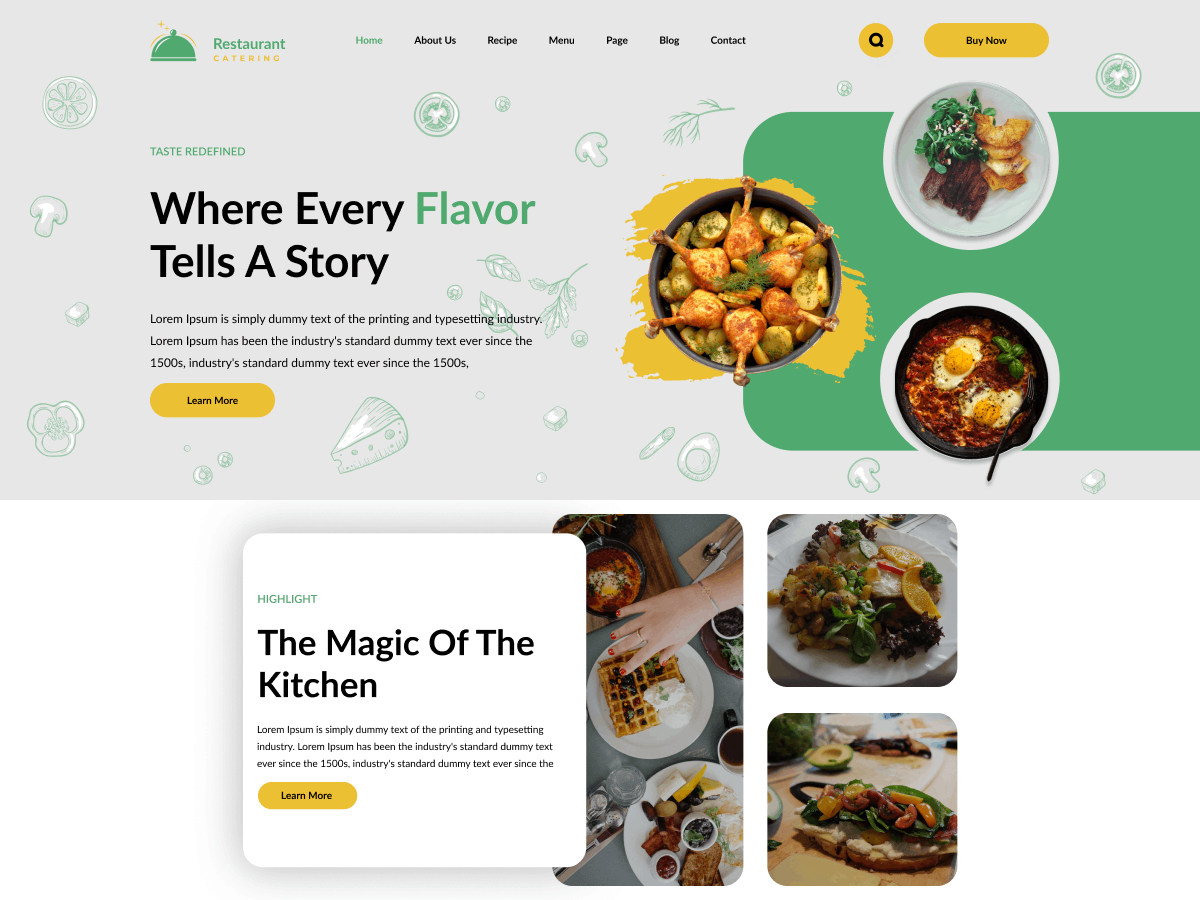 Restaurant Culinary theme screenshot
