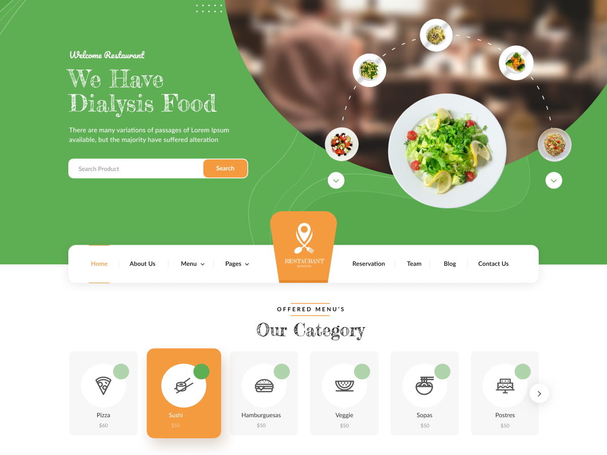 Restaurant Fast Food theme screenshot
