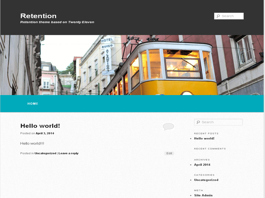 Retention theme screenshot