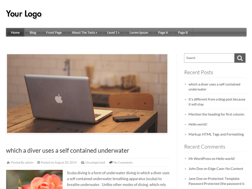 Rethink theme screenshot