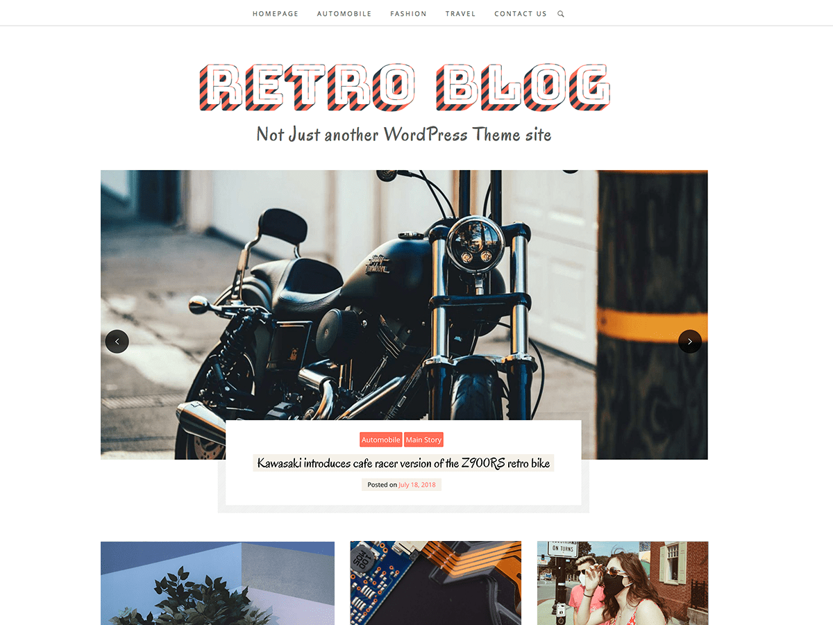 Retro Blog theme screenshot