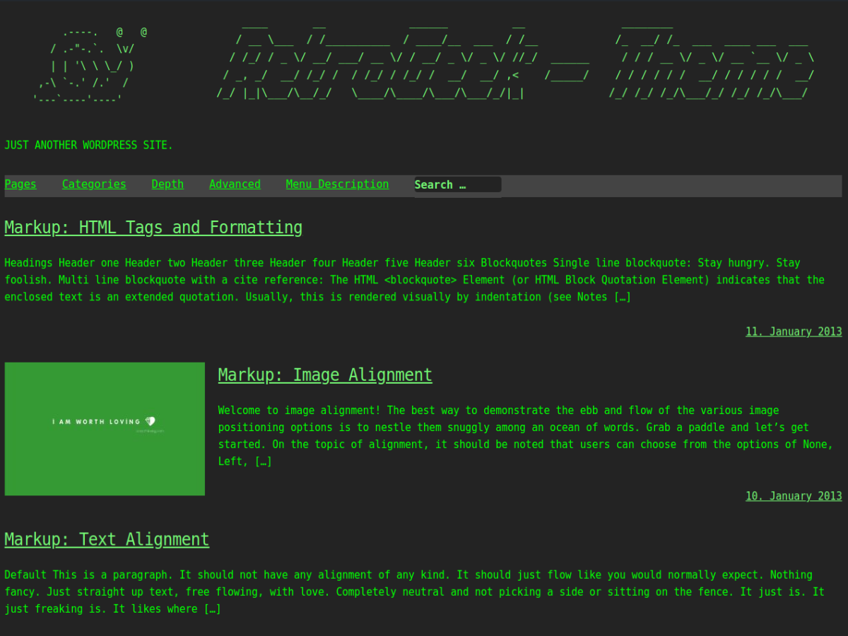 RetroGeek theme screenshot