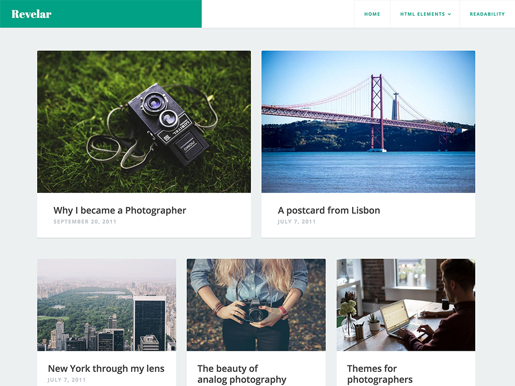 Revelar theme screenshot