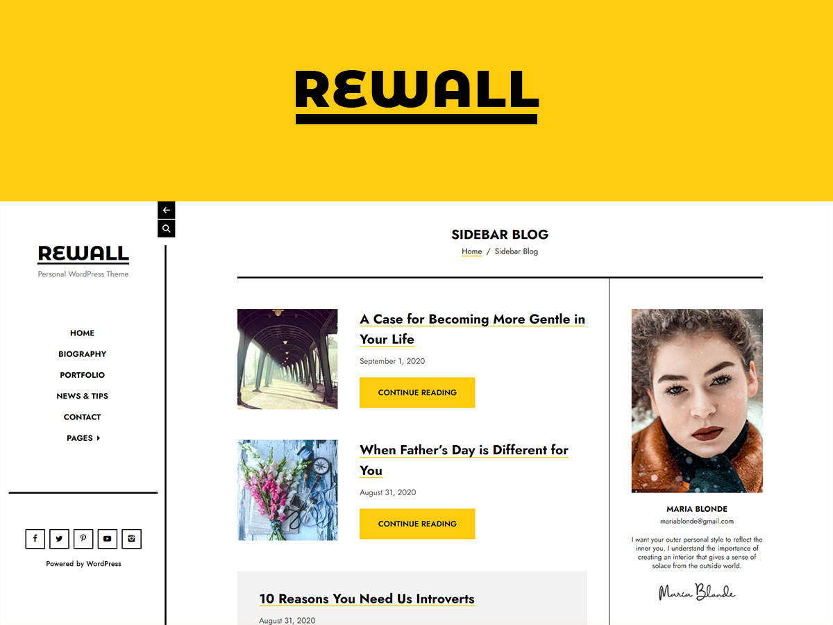 Rewall theme screenshot