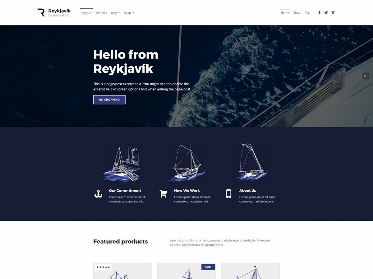 Reykjavik theme screenshot