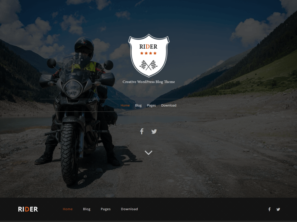 Rider theme screenshot