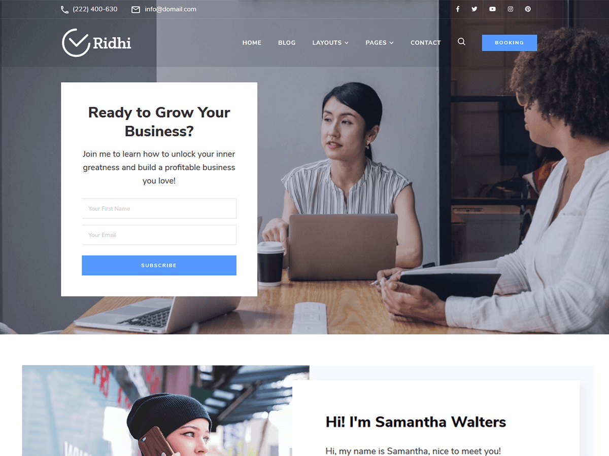 Ridhi theme screenshot