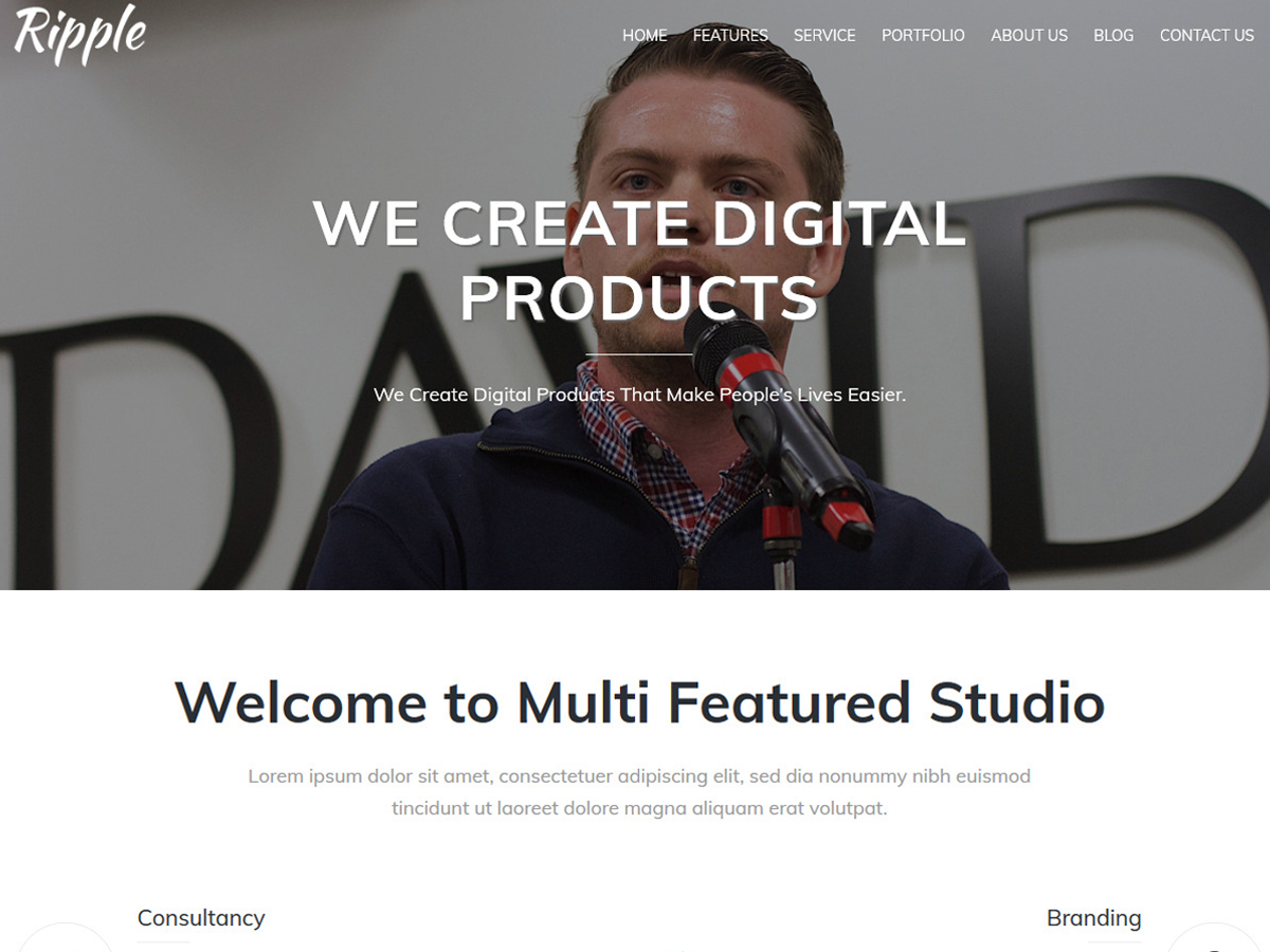 Ripple theme screenshot