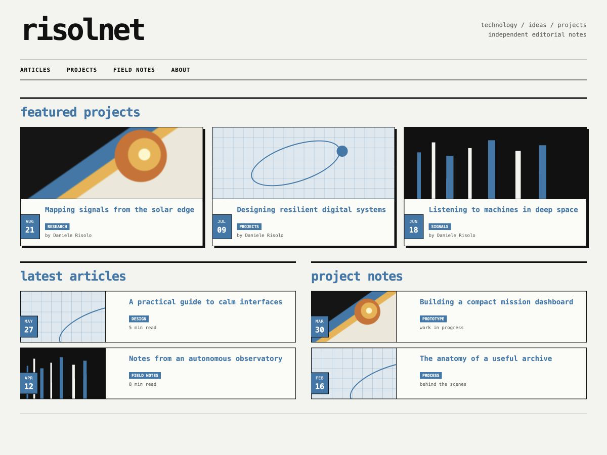 Risolnet theme screenshot