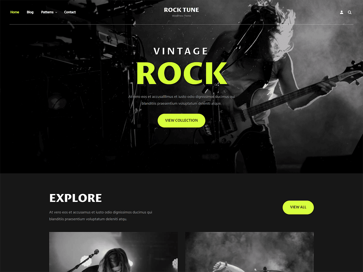 Rock Tune theme screenshot