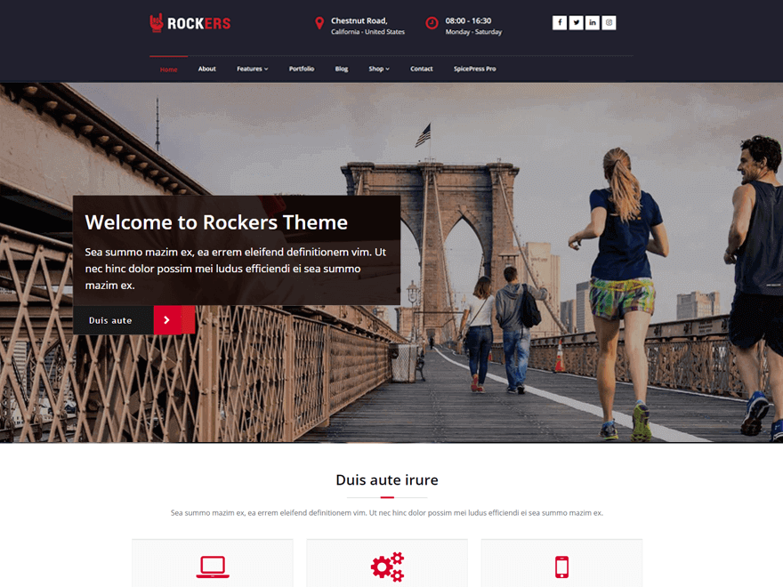 Rockers theme screenshot