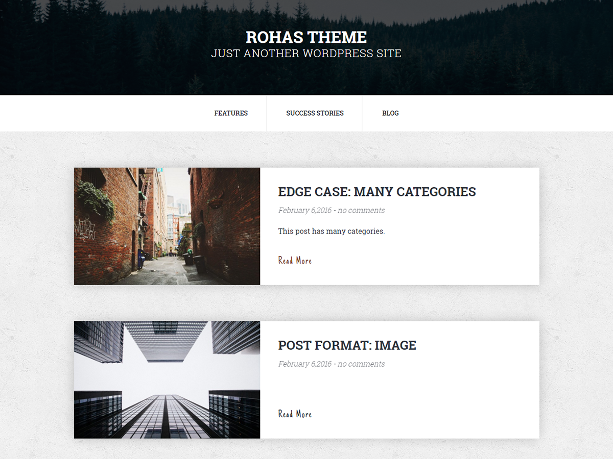 Rohas Lite theme screenshot