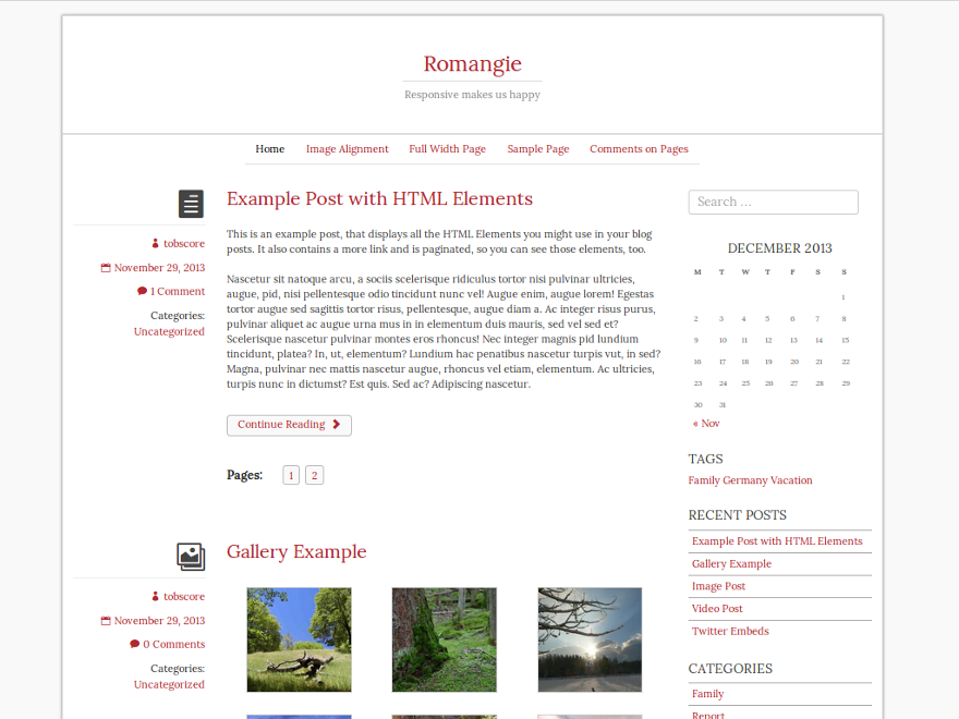 Romangie theme screenshot