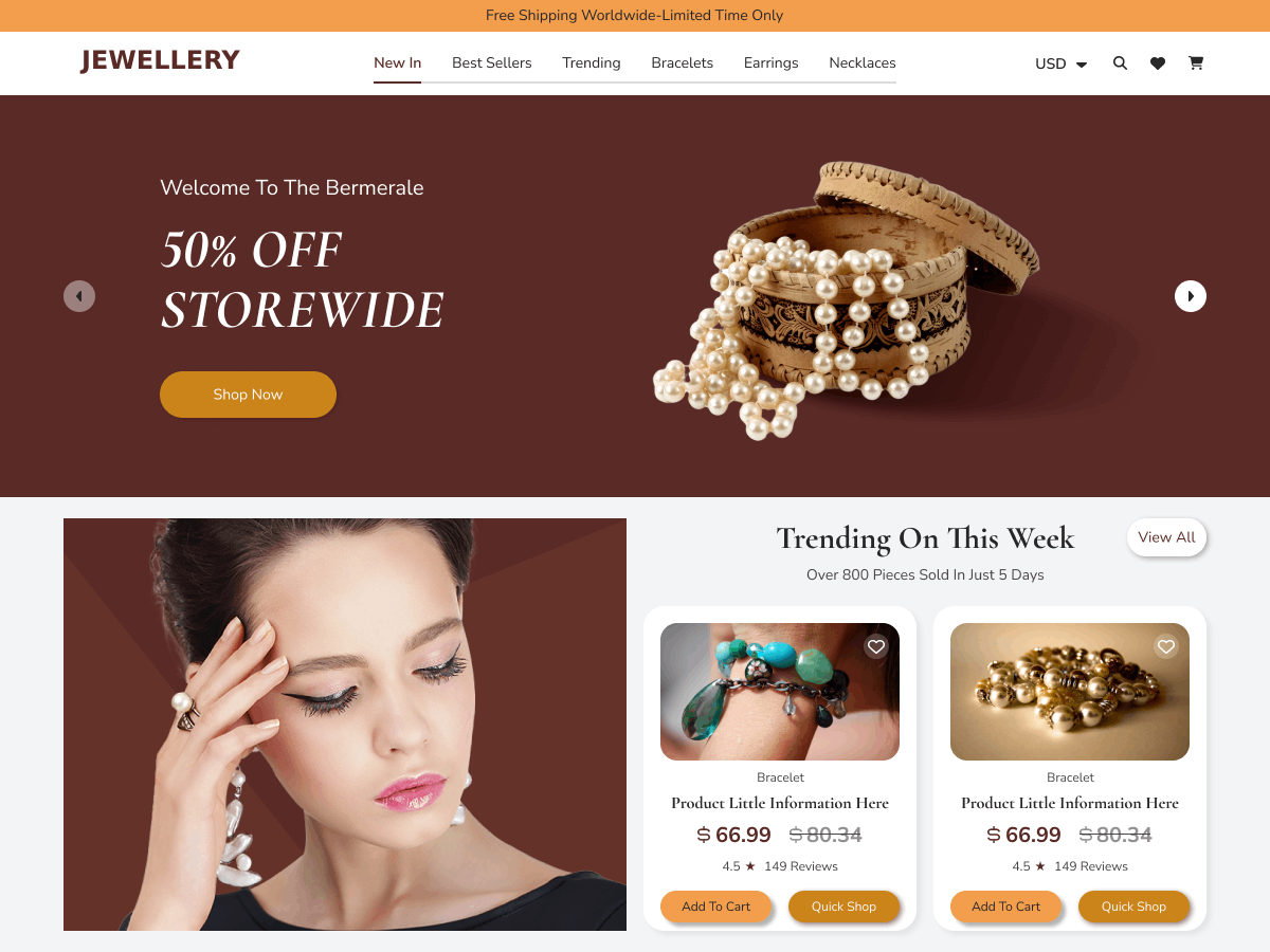Royal Jewellery theme screenshot
