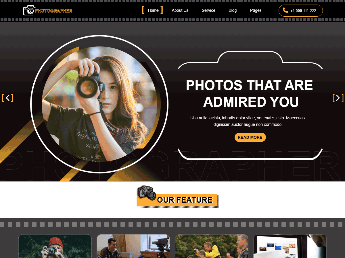 Royal Photography theme screenshot