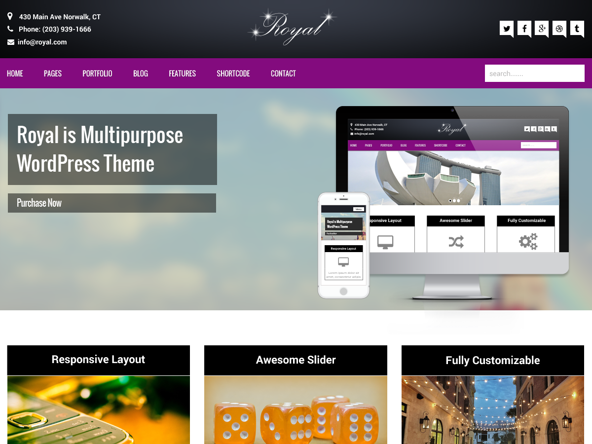 Royal theme screenshot