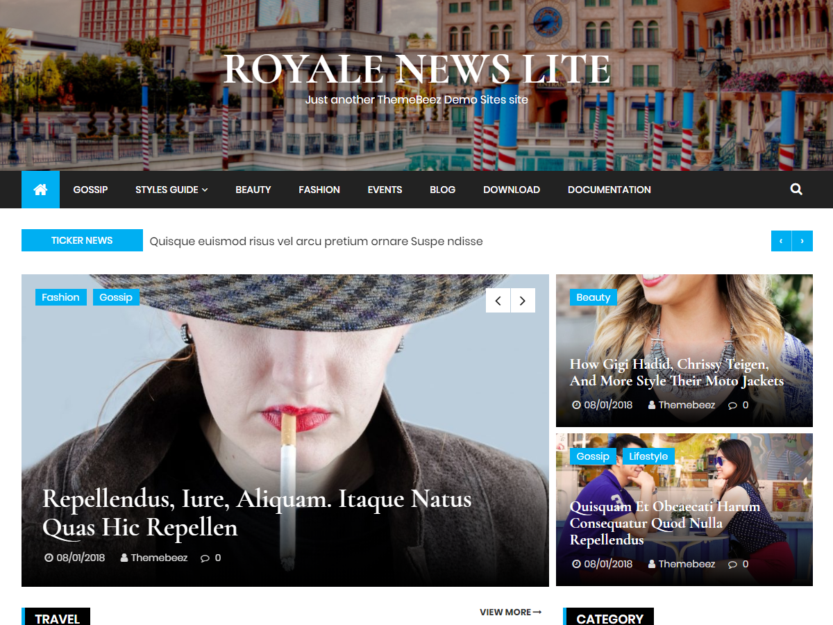 Royale News Lite theme screenshot