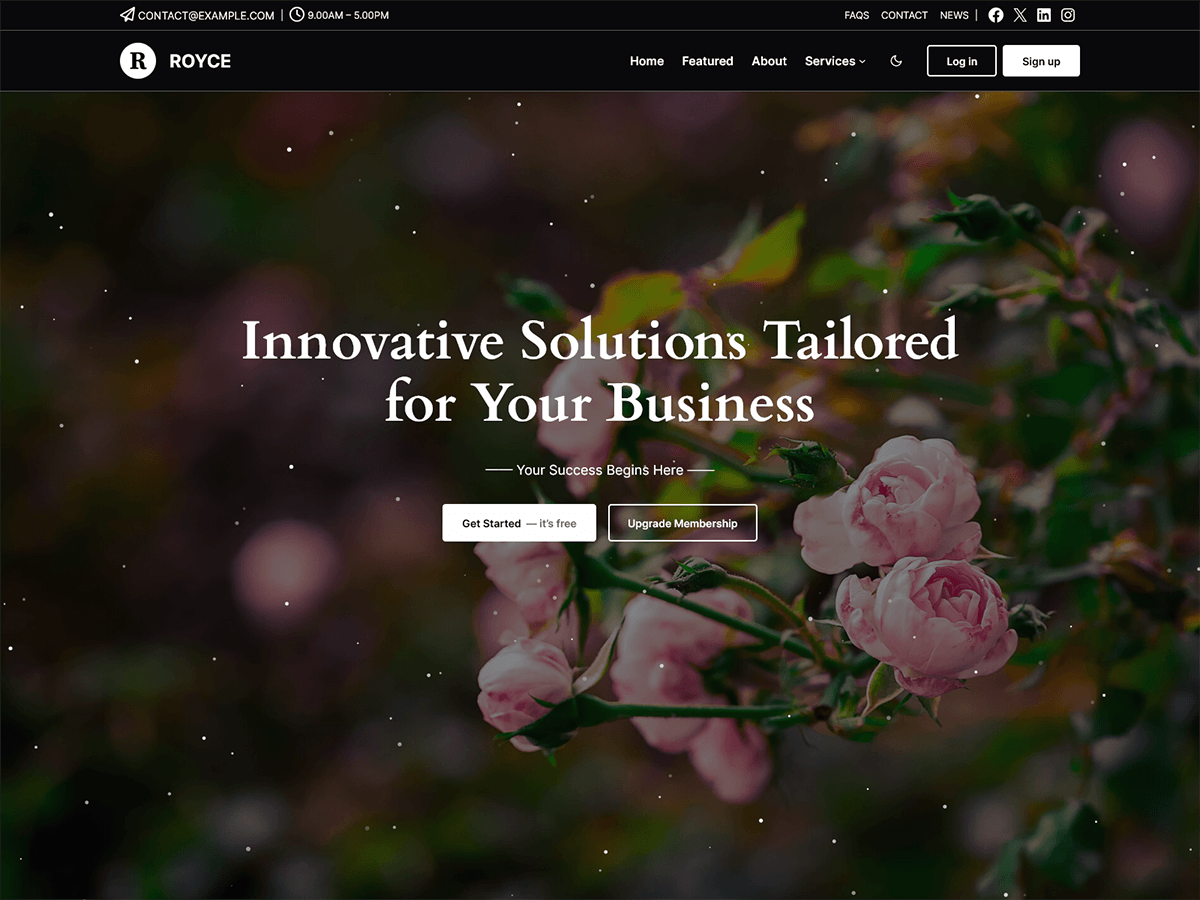 Royce theme screenshot