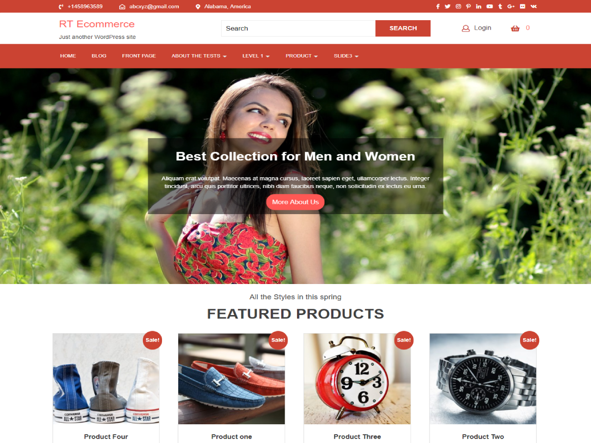 RT Ecommerce theme screenshot