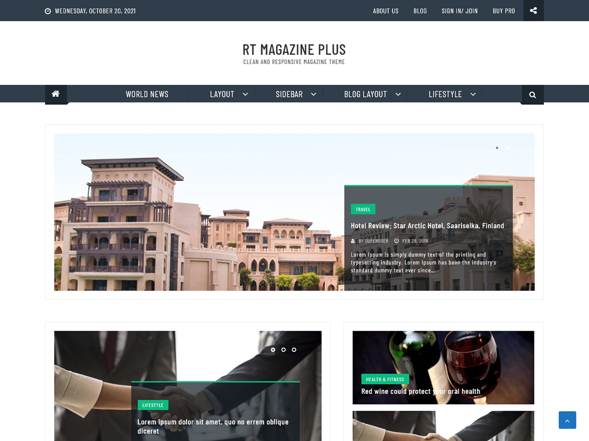 RT Magazine Plus theme screenshot
