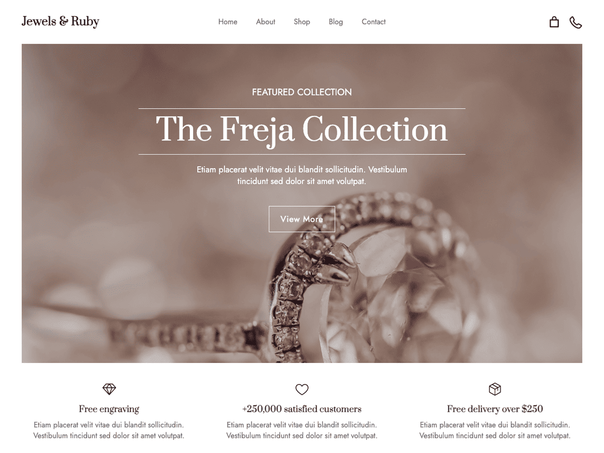 Ruby Ecommerce theme screenshot