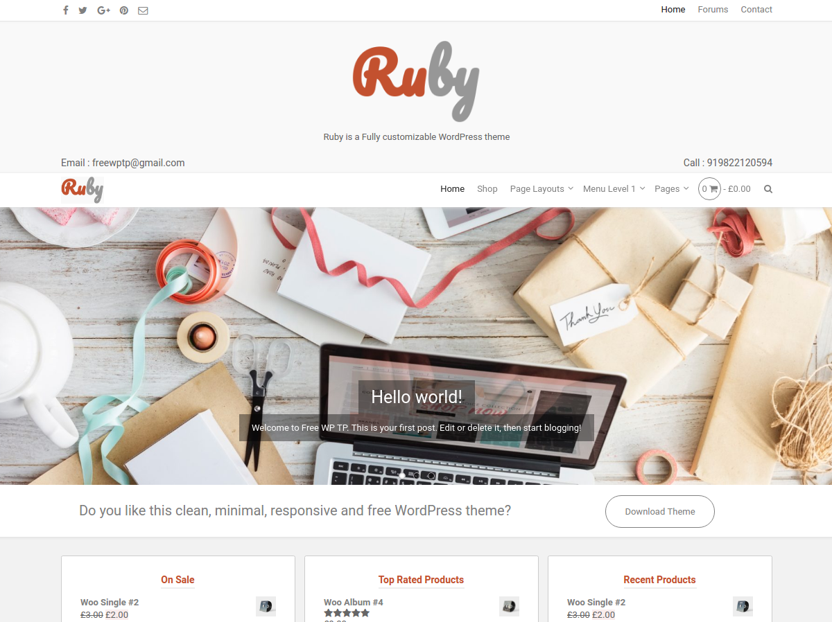Ruby theme screenshot