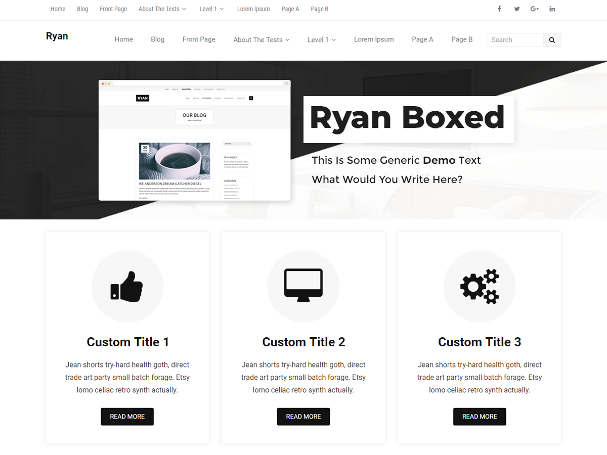 Ryan Boxed theme screenshot