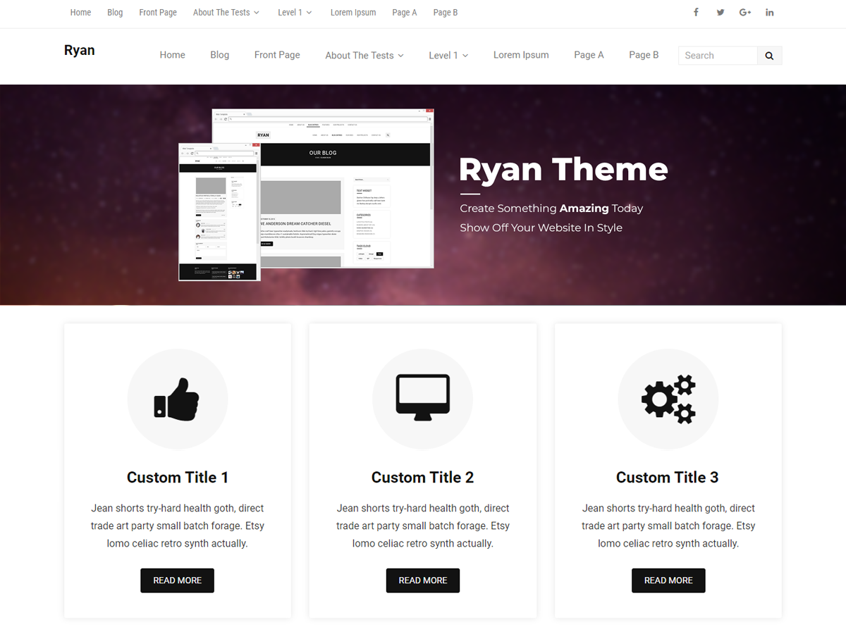Ryan eBusiness theme screenshot