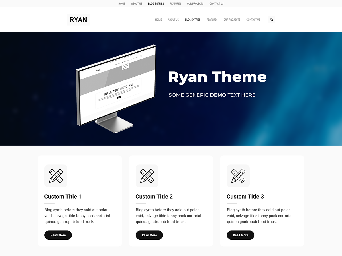 Ryan eMinimal theme screenshot