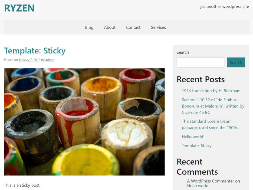 Ryzen theme screenshot