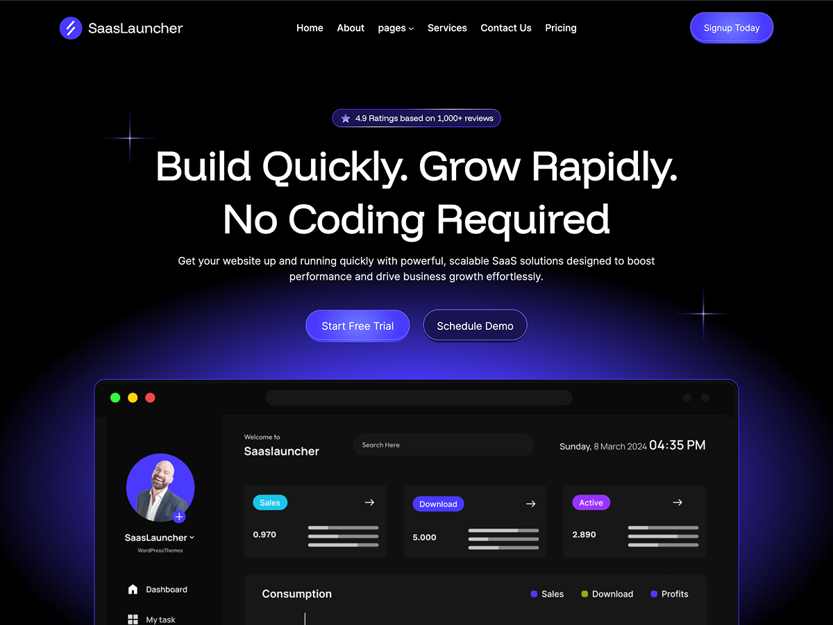 SaasLauncher theme screenshot