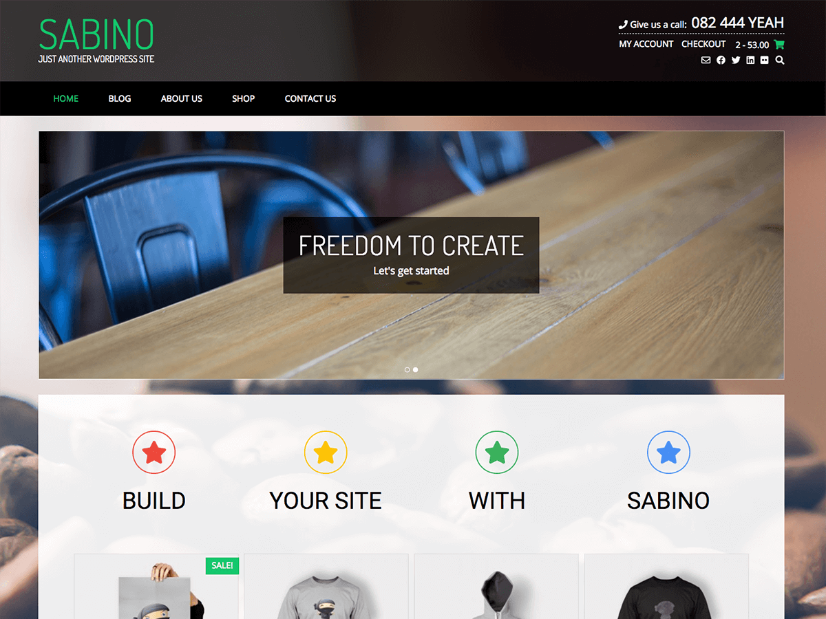 Sabino theme screenshot