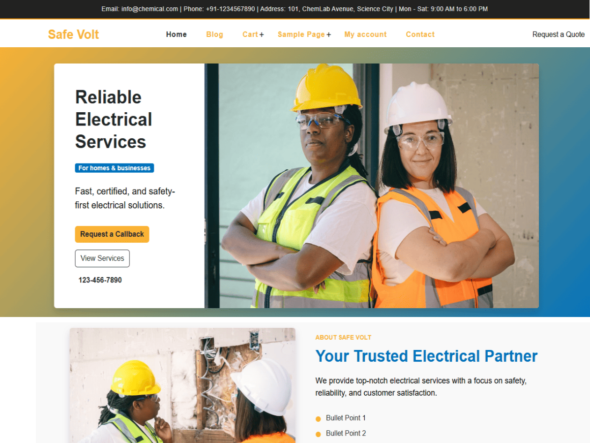 Safe Volt theme screenshot