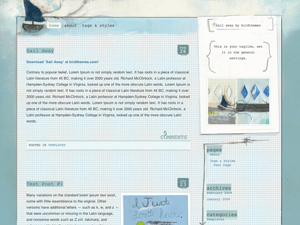 Sail Away theme screenshot