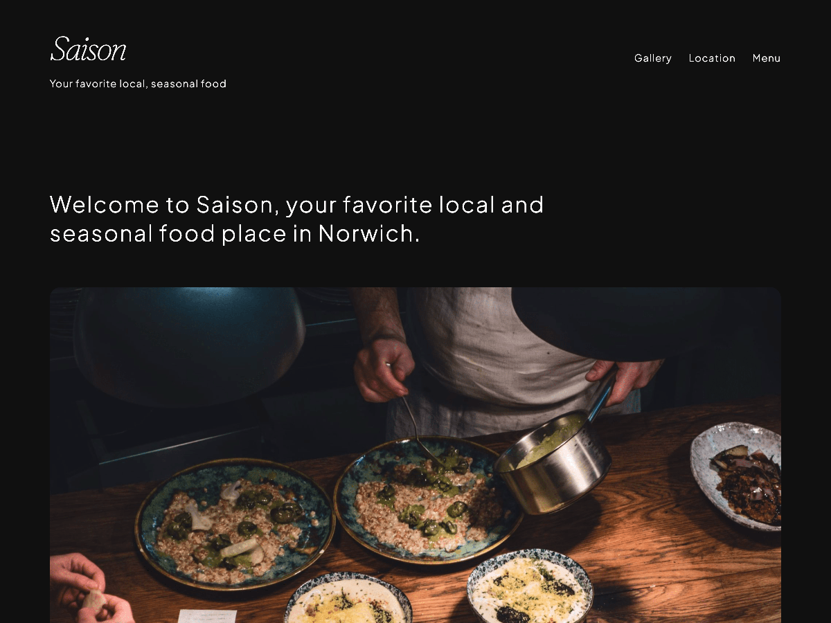 Saison theme screenshot