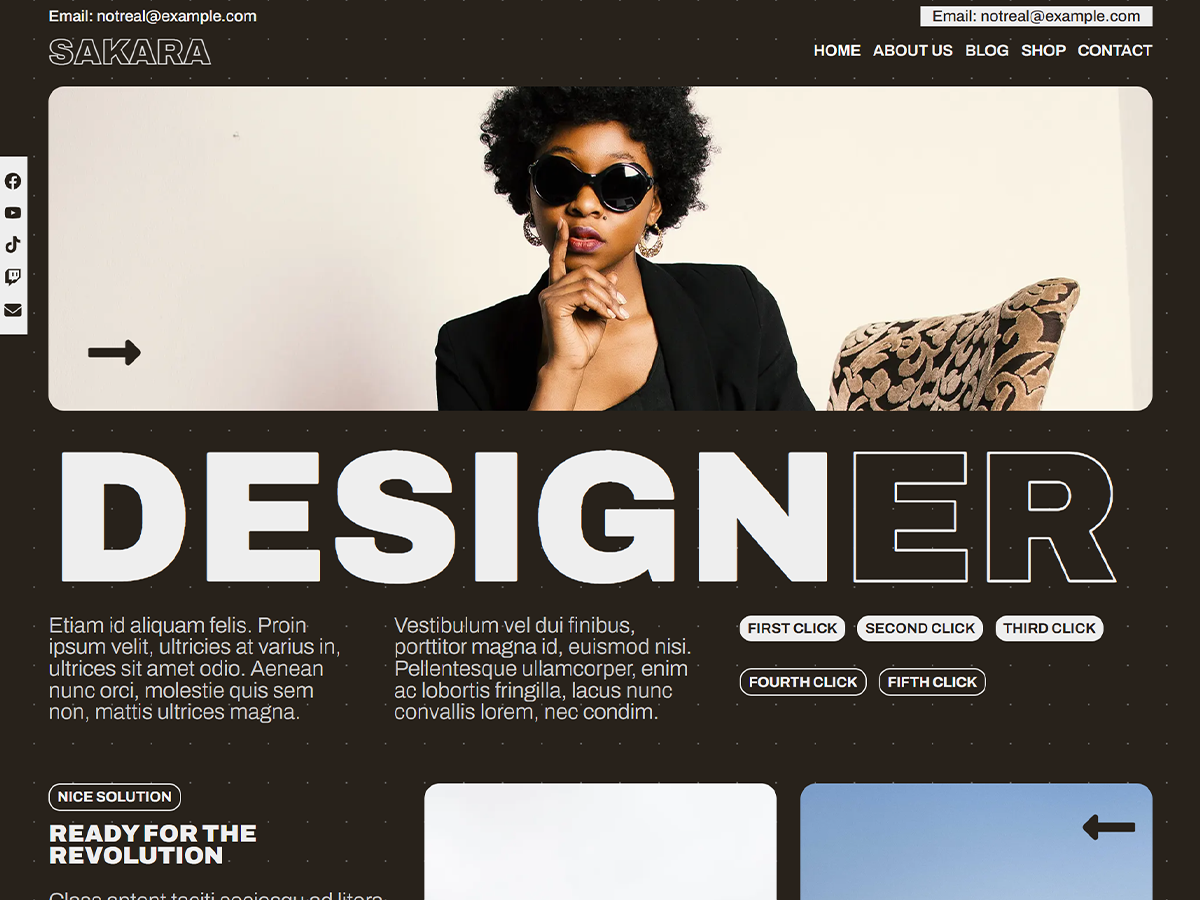 Sakara theme screenshot