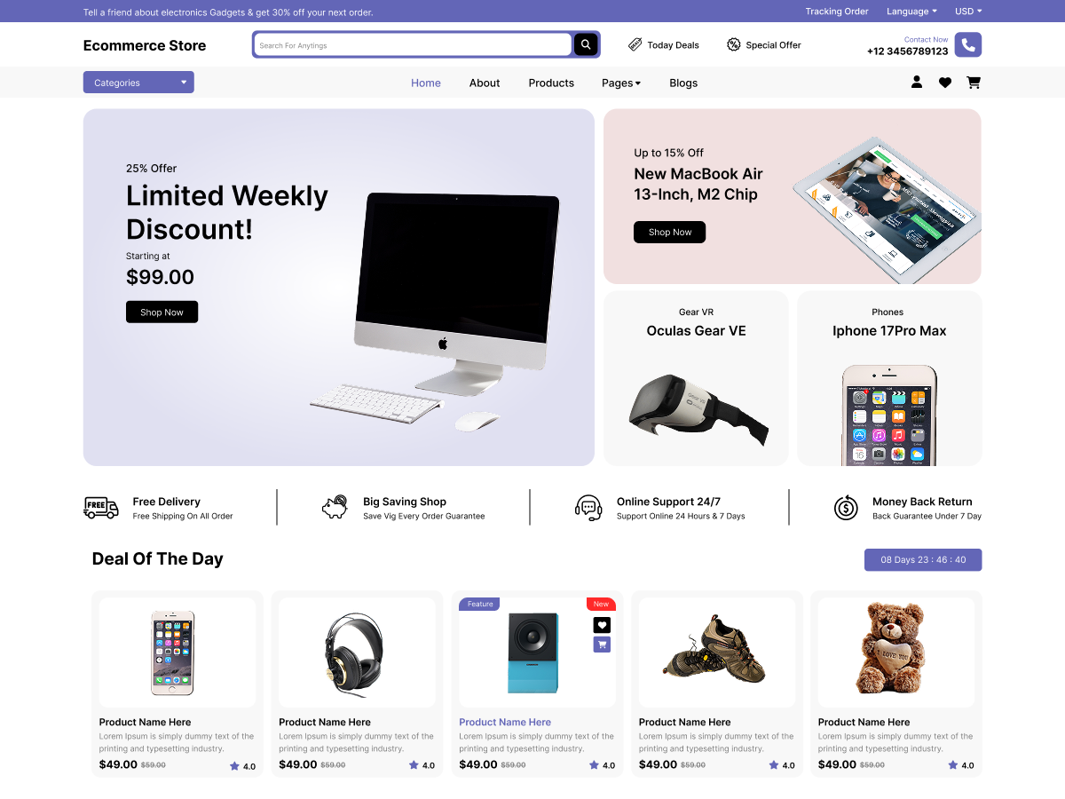 SaleCraft Ecommerce theme screenshot