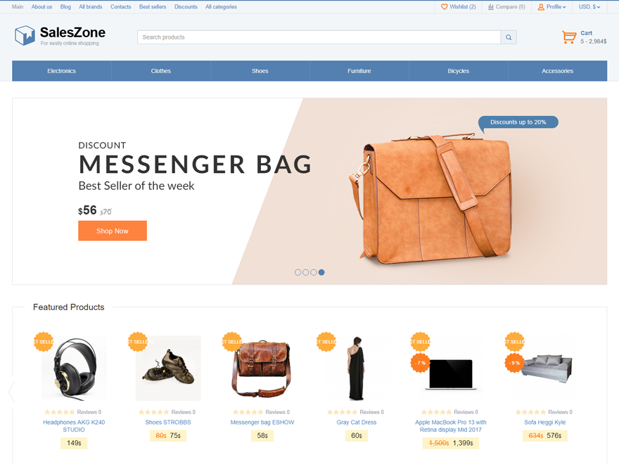 SalesZone theme screenshot