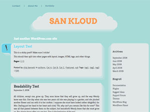 San Kloud theme screenshot