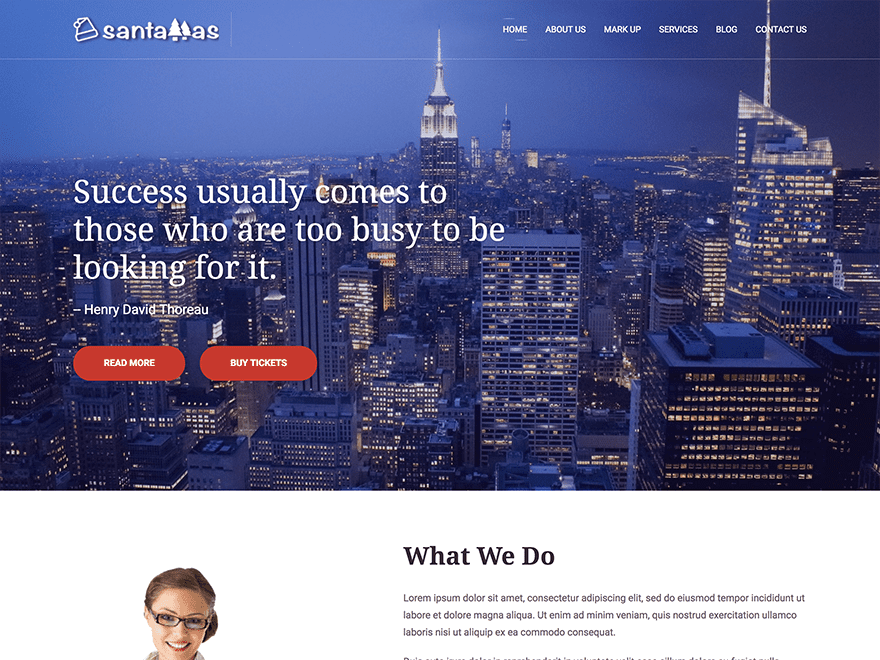 SantaMas theme screenshot