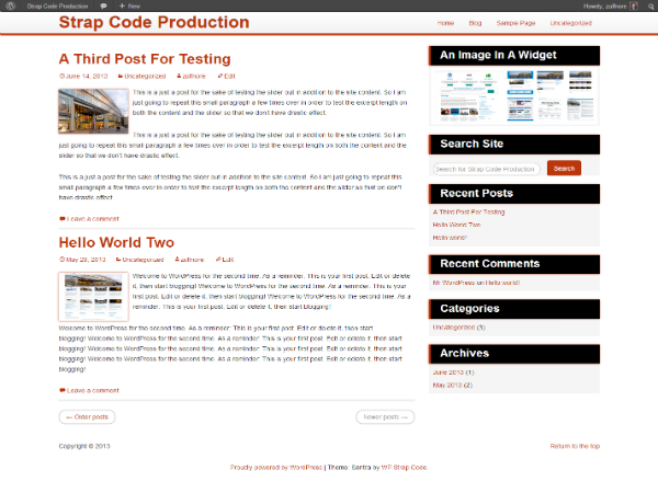 Santra theme screenshot