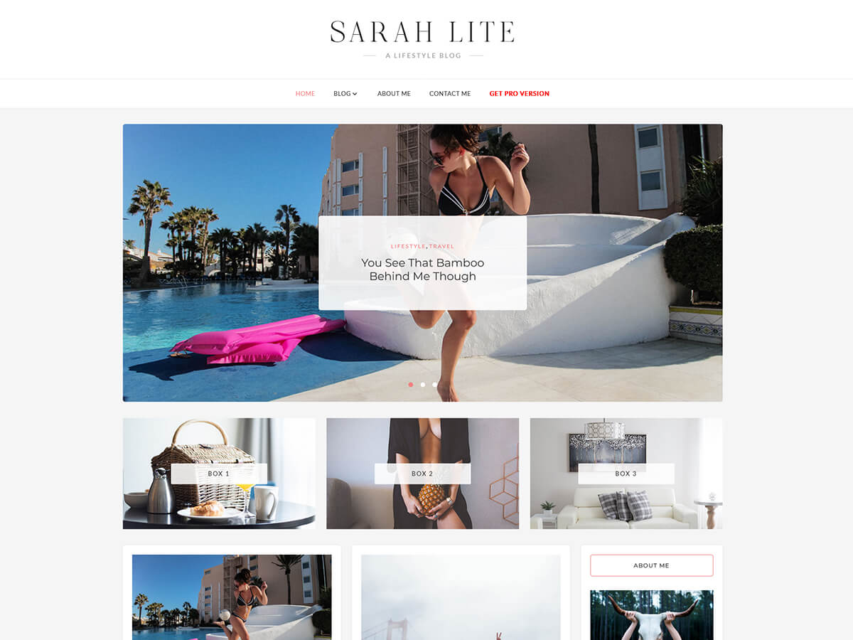 SarahLite theme screenshot