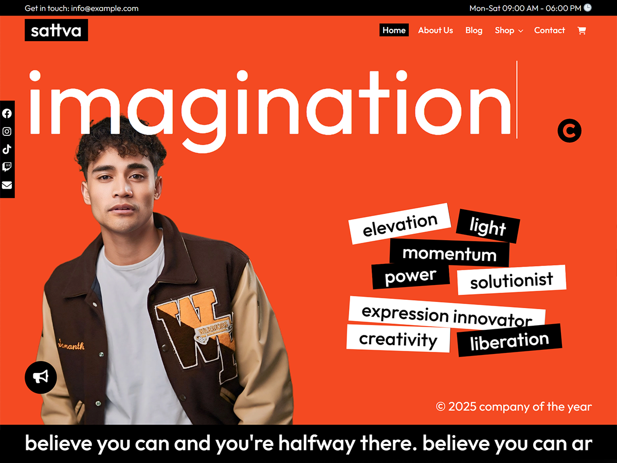 Sattva theme screenshot